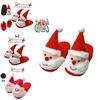 Christmas-themed Fuzzy Slippers For Kids And Women With Memory Foam And Anti-slip Sole