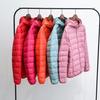 Giacca da donna invernale in piumino, slim, calda, ultraleggera, taglie forti, con cappuccio, cappotto corto, piuma d'anatra bianca, capospalla, autunno