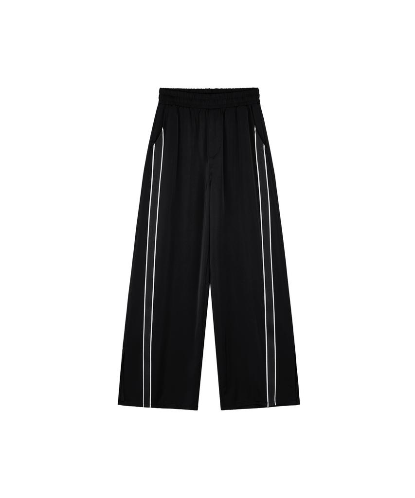 Metapeo Met Slit Wide Slacks Black
