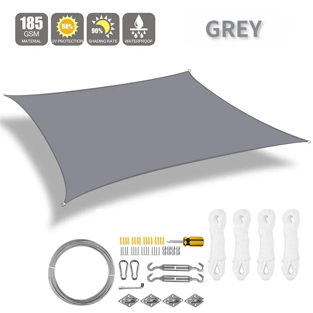 Blok UV Voděodolná Stínící plachta Sluneční přístřešek Stříška Bazén Obdélník Čtverec Markýza Stínění Pro Zahradu Terasu Zahrádku Auto