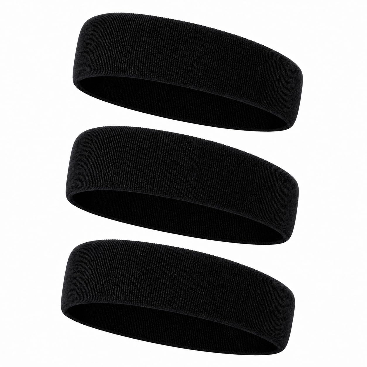 

COMFORTIS Hair Band Men Women Sports Sweat Absorbent Tie Towel Fabric Holder Set 3