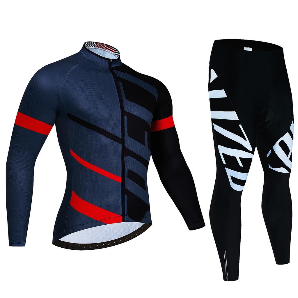Cycling Suit Long-sleeved Suit, Cycling Suit Spring and Autumn Tour De France Competition Suit