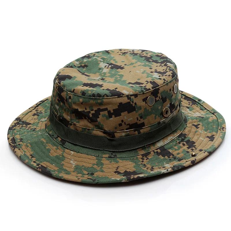 Outdoor Eimerhut Camouflage Boonie Hut Verdickt Fischerhut Airsoft Jagd Wandern Klettern Camping Hüte