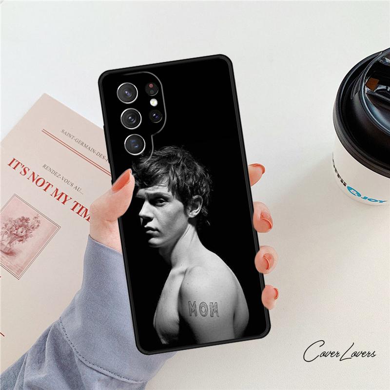 Evan Peters Phone Case For Samsung Galaxy S24 S25 S23 S22 Ultra Note 10 20 Plus S20 S21 FE Cover