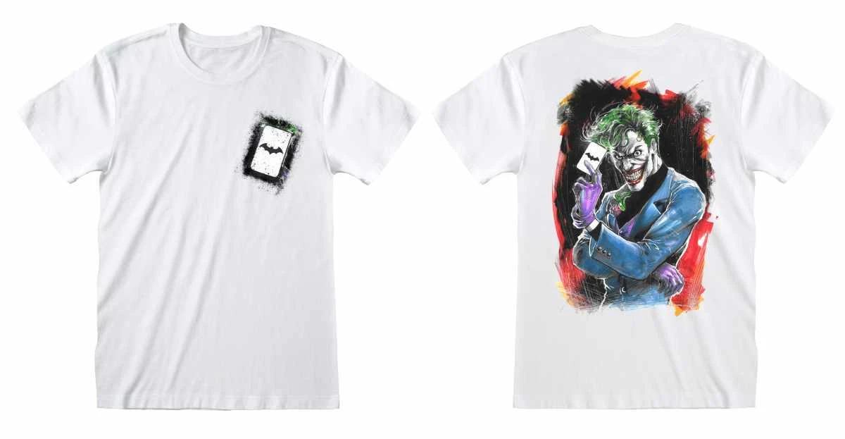 Warner 100 Joker Batman Card Official Merchandise T-Shirt M/L/XL NEW- S