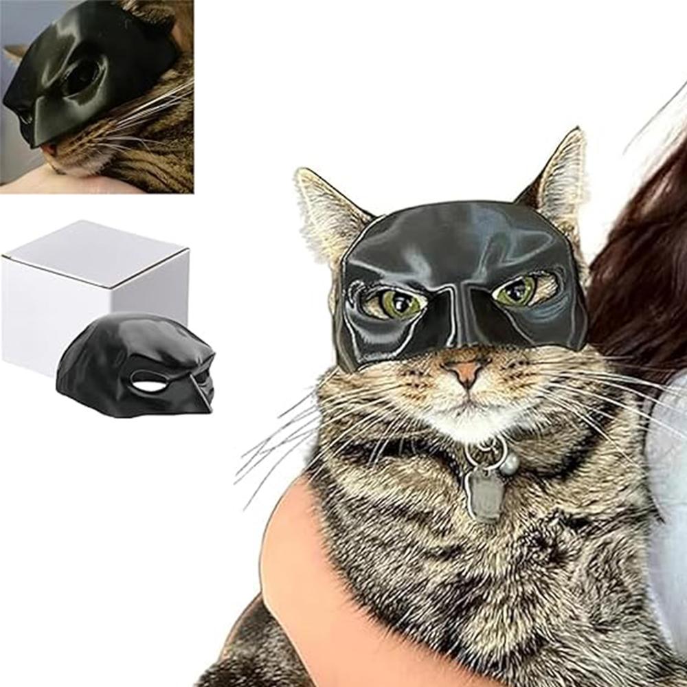 1× Plastic Bat Mask for Cats for Halloween Cosplay