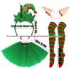 European & American Christmas Elf Headband: Adult Party Hair Accessories & Costume Set, 4-Piece