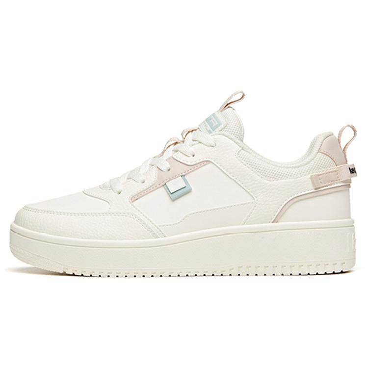 New Anta Life Collection Durable Breathable Low Top Skateboard Shoes Women's White Lotus Gray 922358066-10