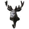 Cast Iron Deer Horn Hook Wall-mounted Originality Fitting Room Wall Iron Hook European Retro Style Home Courtyard Decoration