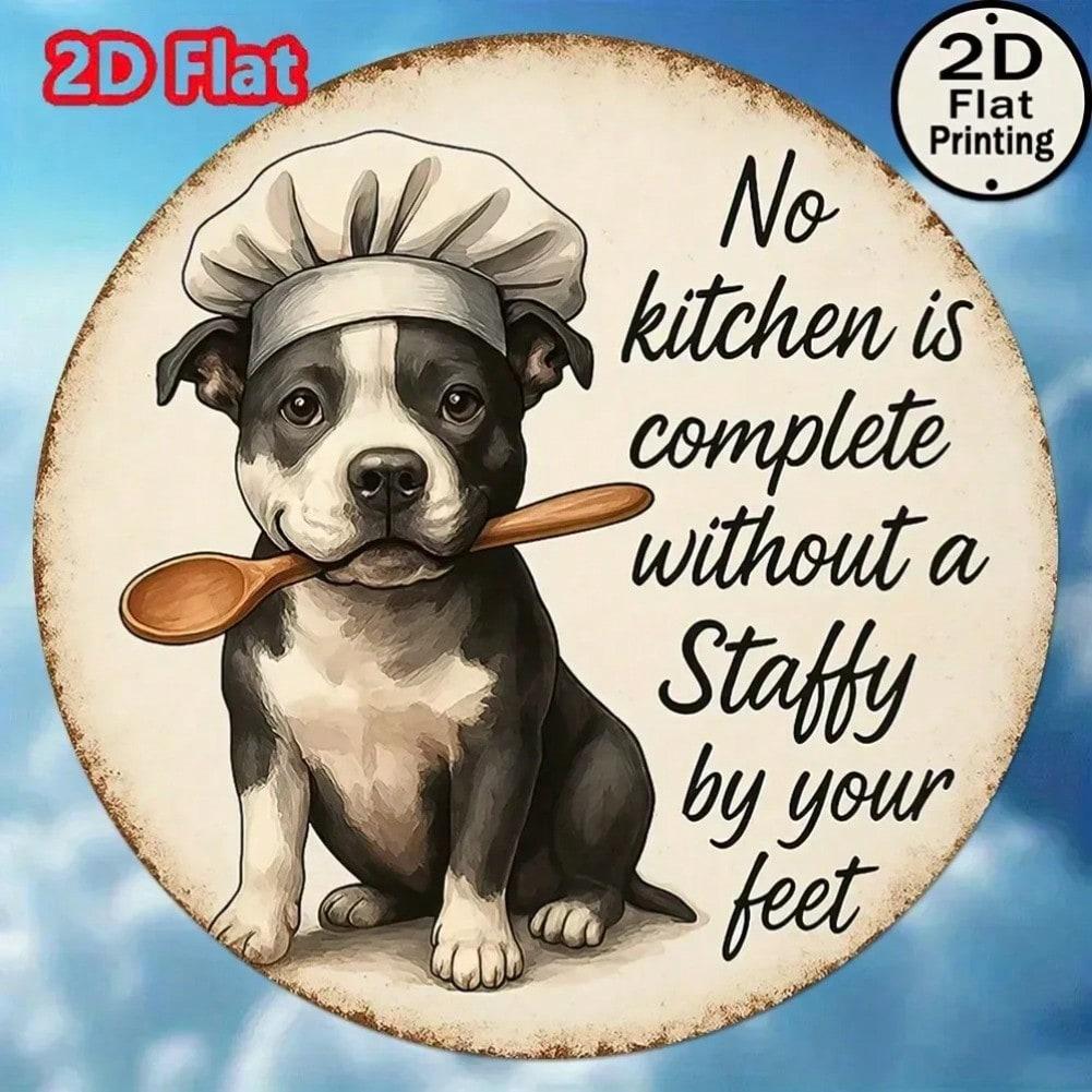 Vintage Metal Tin Sign Kitchen Wall Decor Rustic 2D Flat Art 20x20 разноцветный