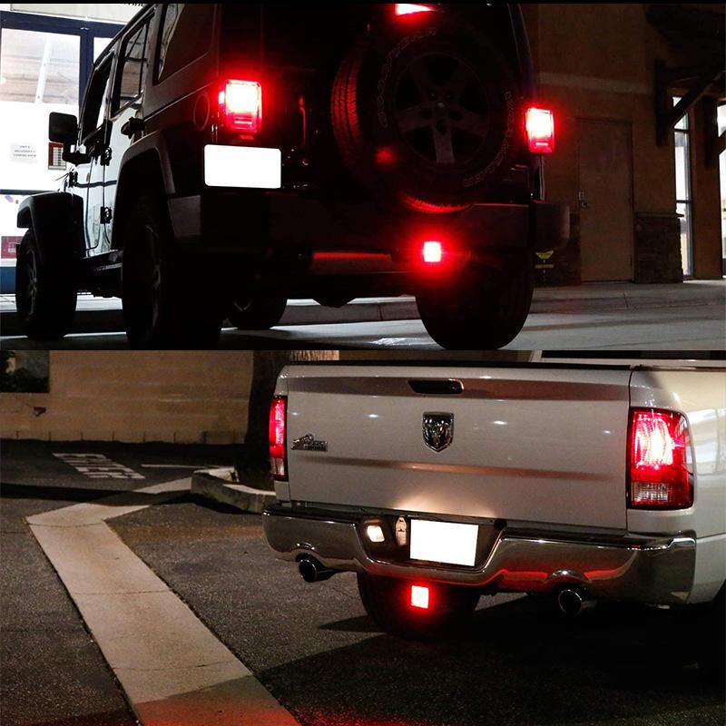 1pc Car taillight Trailer Truck Hitch Towing Receiver Cover Red 15-LED LED Tail/Brake Light For Truck SUV Trailer Brake Light