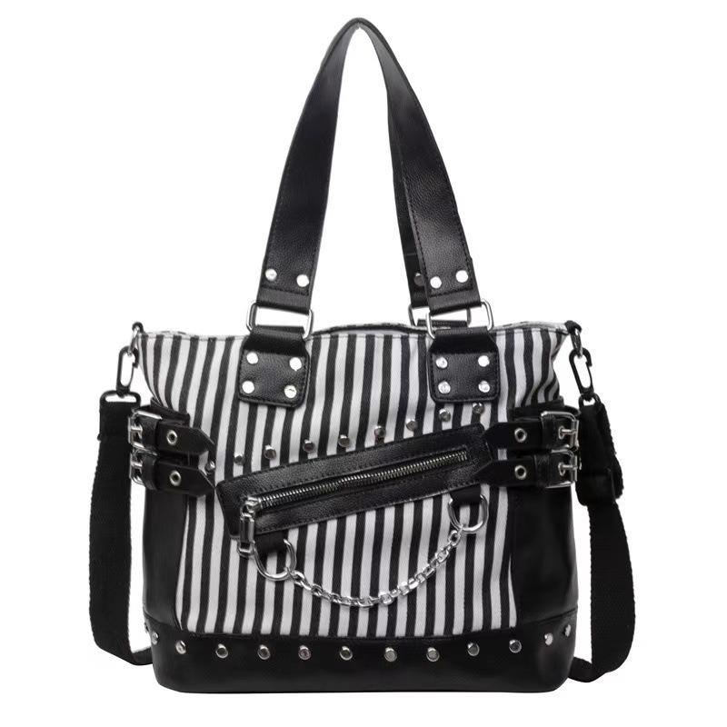 Women's Fashion Niche Rivet Shoulder Tote Bag