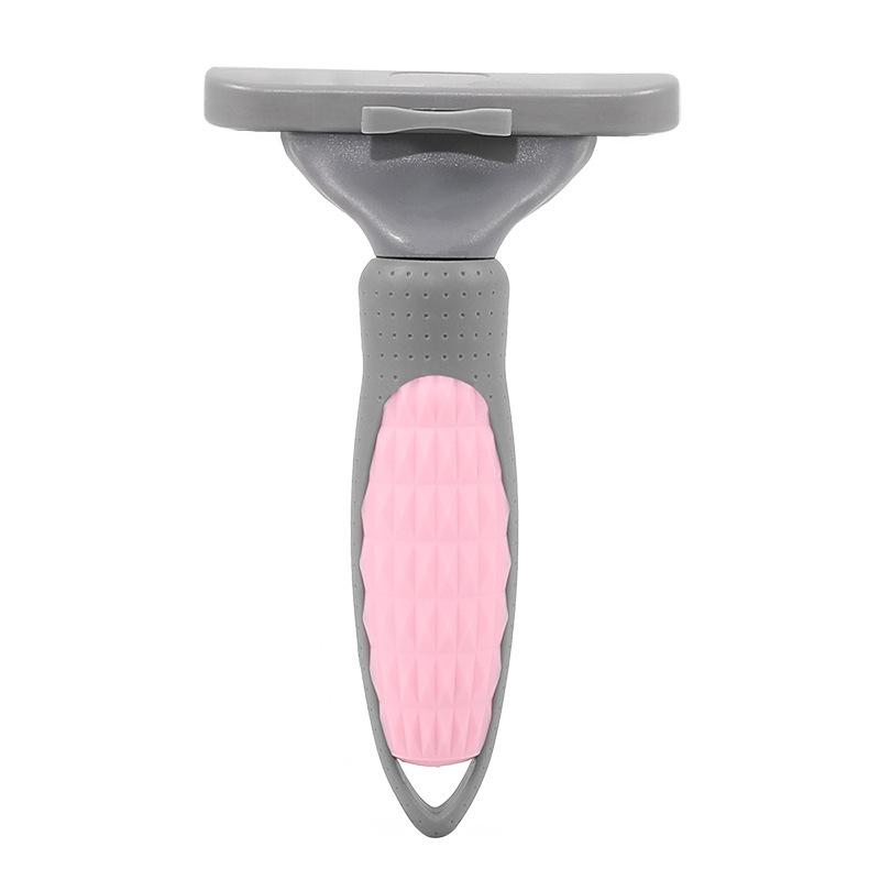 

Расческа для удаления шерсти домашних животных, нож для удаления шерсти кошек, расческа для удаления шерсти домашних животных, нож для бритья кошек и собак, нож для удаления колтунов, золотой нож для удаления шерсти Small розовый