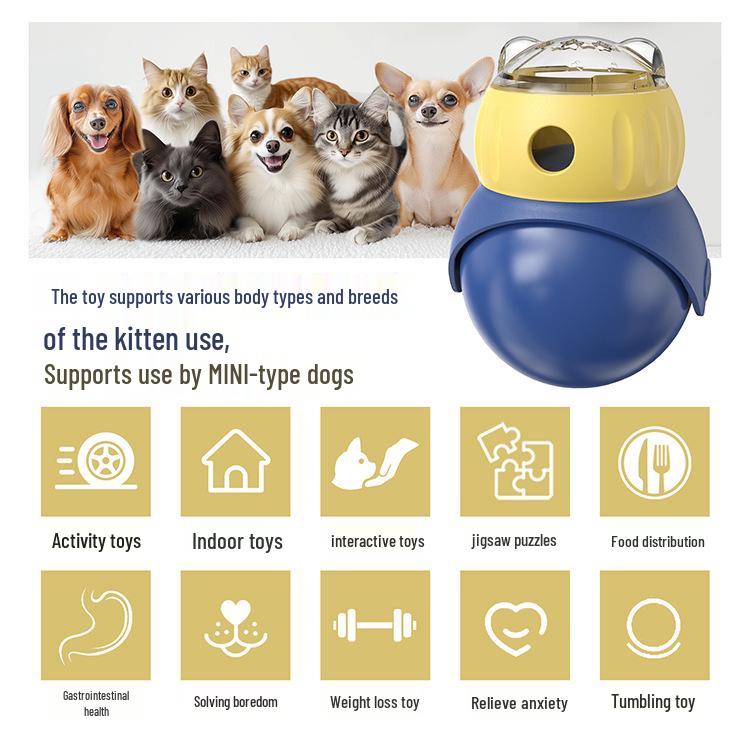 Owl Dog Puzzle Food Dispenser Toy for Pets