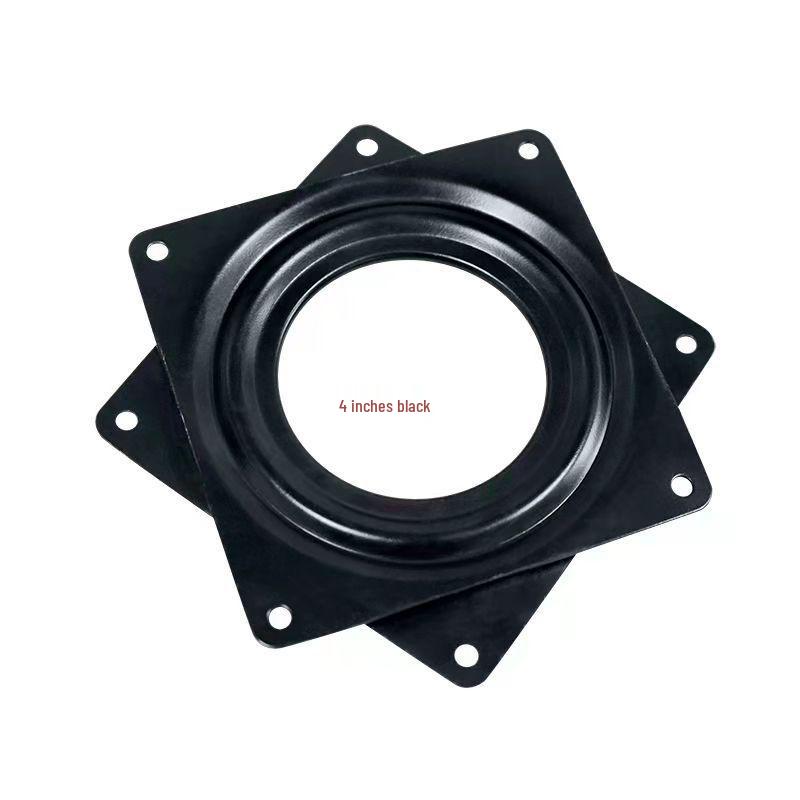 3-12 Inch Universal Black Iron Rotating Base with Full Ball Bearings for Furniture, TV Cabinets, and Bookshelves