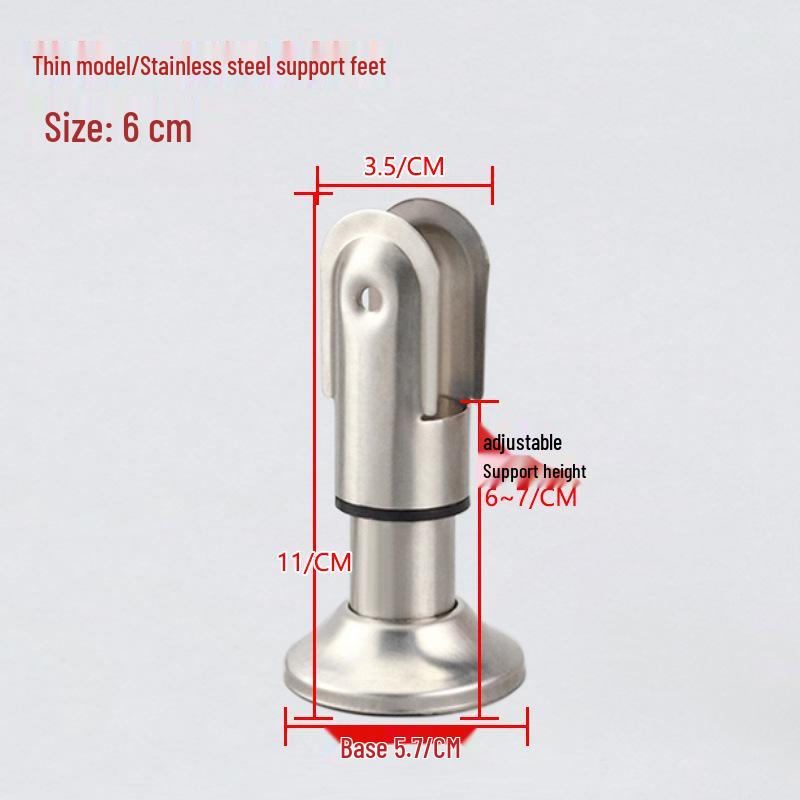 Stainless Steel Public Toilet Partition Support Foot Bracket