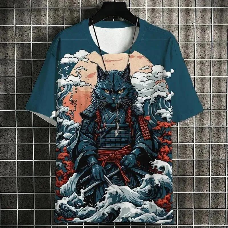 Versatile Simple Printed T-shirt Men's Casual Comfortable Round Neck Short-sleeved Fashion Top