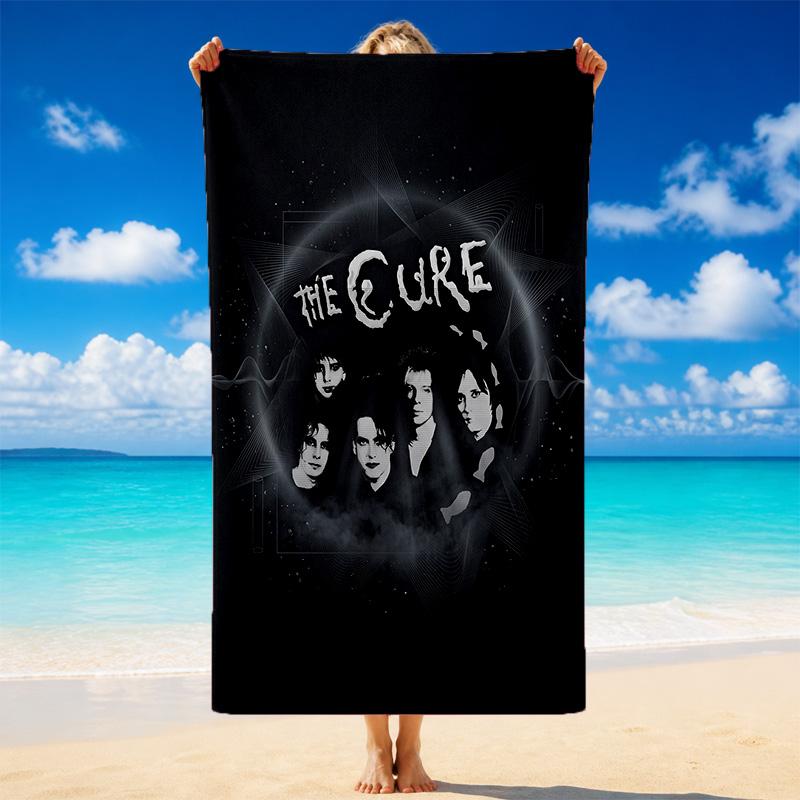 The Cure Druck Mikrofaser Strandtuch Sand?Leichtes, widerstandsfähiges Handtuch für Schwimmen, Outdoor und Reisen