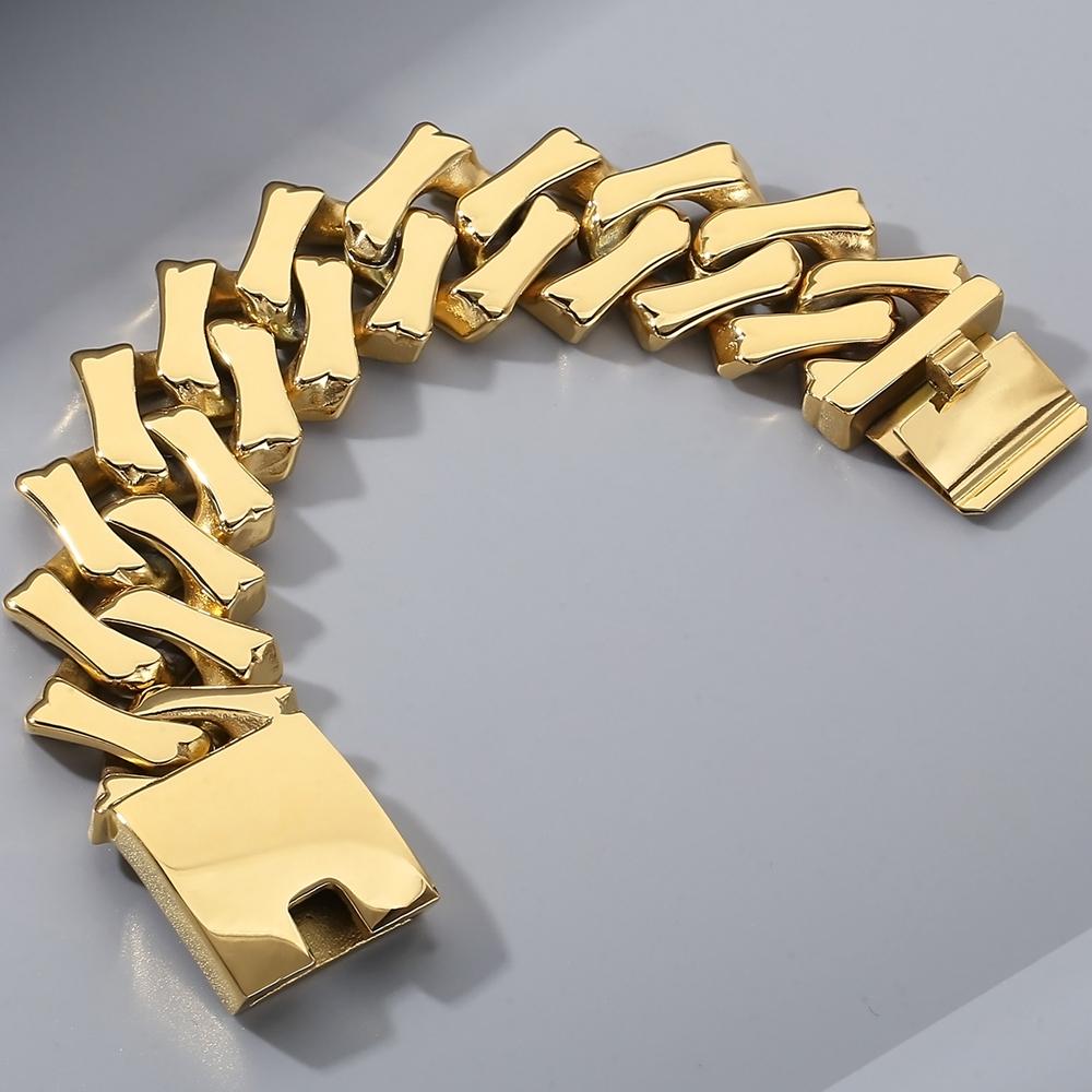 

Массивный Большой Толстый Браслет Цепь Кубинского Плетения Шириной 32 мм для Мужчин Хип-хоп Ювелирные Изделия Тяжелая Нержавеющая Сталь Длина 40/45 см Ожерелье 22CM Bracelet