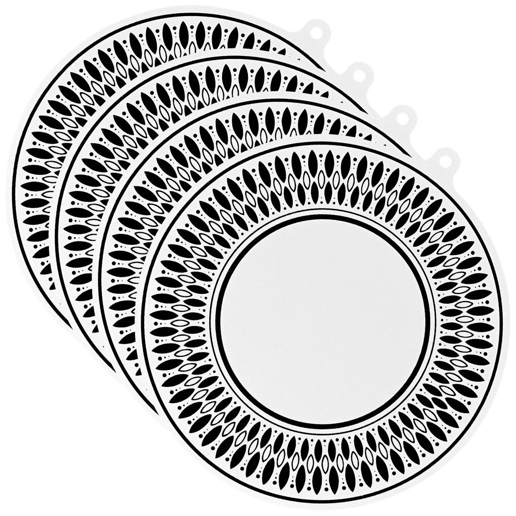 4Pcs Induction Cooker Insulation Pad Cooktop Protector Mat Potholder Nonslip Silicone Heat Insulation Pad Countertop Protectmat