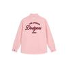 MLB Großes Logo Lässige College-Stil Jeansjacke Unisex Jacken Pink 3ADRV0141-07PCS