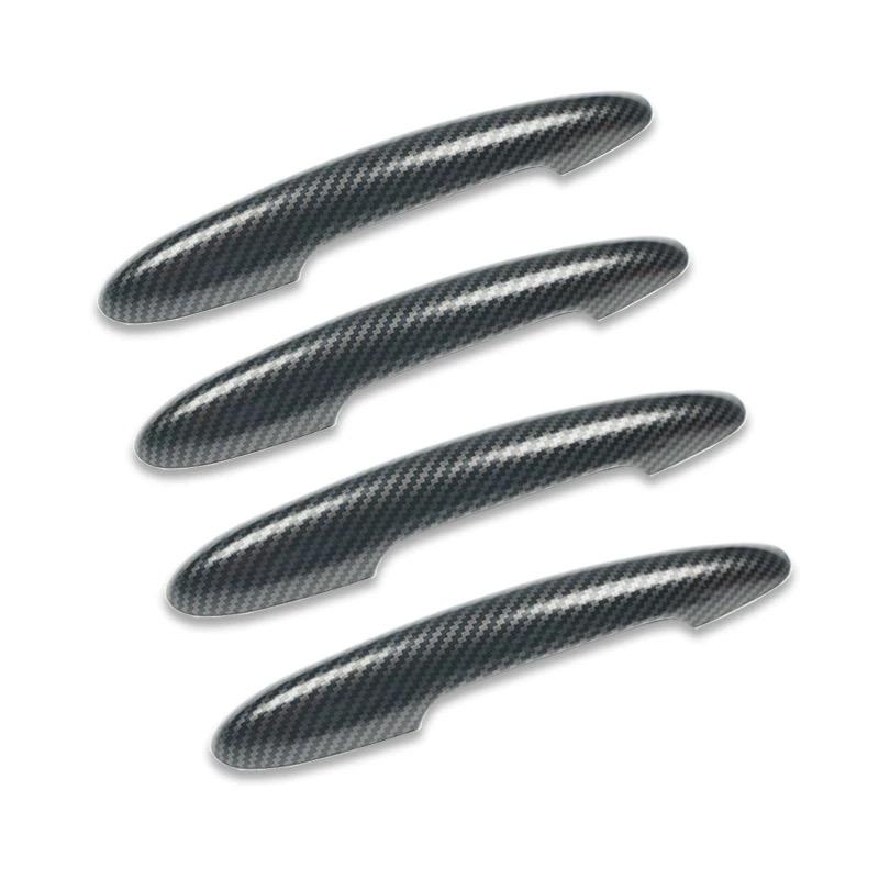 For MINI Cooper Countryman F Series F54 F55 F56 F57 F60 Carbon Fiber Black Car Door Handle Cover Sticker Styling Accessories