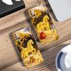 The Golden Fighting Horse For Samsung A 01 52S 04 05S 10 12 13 22 23 24 36 42 M02 Note 10 20Ultra 8 9 Golden Glass Phone Case
