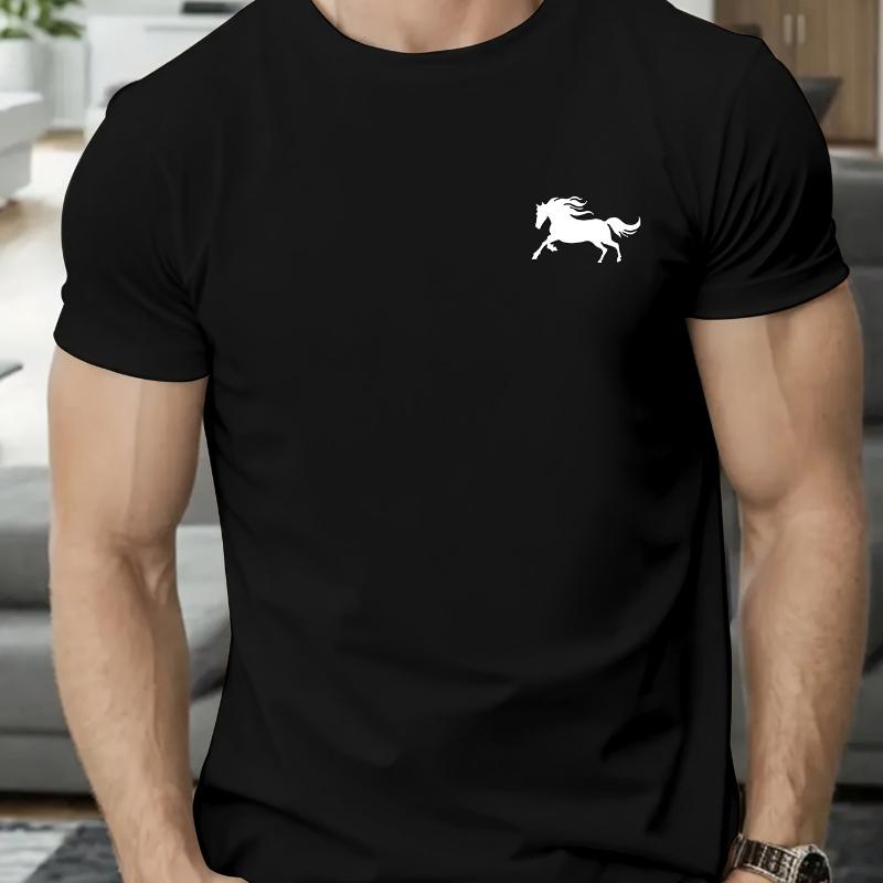 

Running Unicorn Minimal Print T-Shirt Breathable Cool, Comfortable Wear,Daily Casua XXL белый