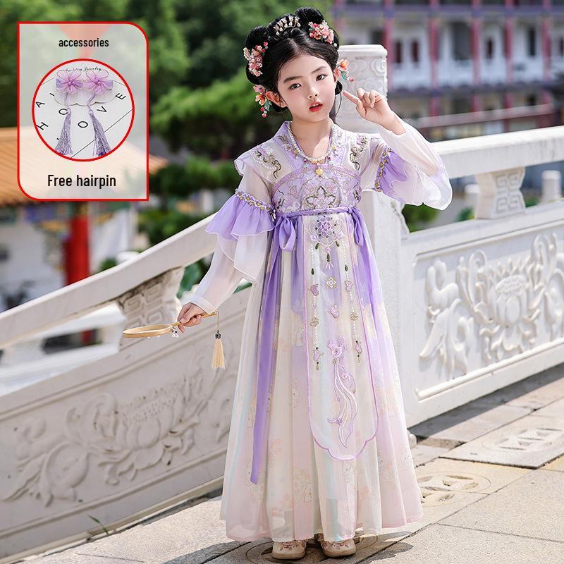 Sommer 2026 Hanfu Kinder Prinzessinnenkleid - Antiker Stil Fee Tang Anzug Rock