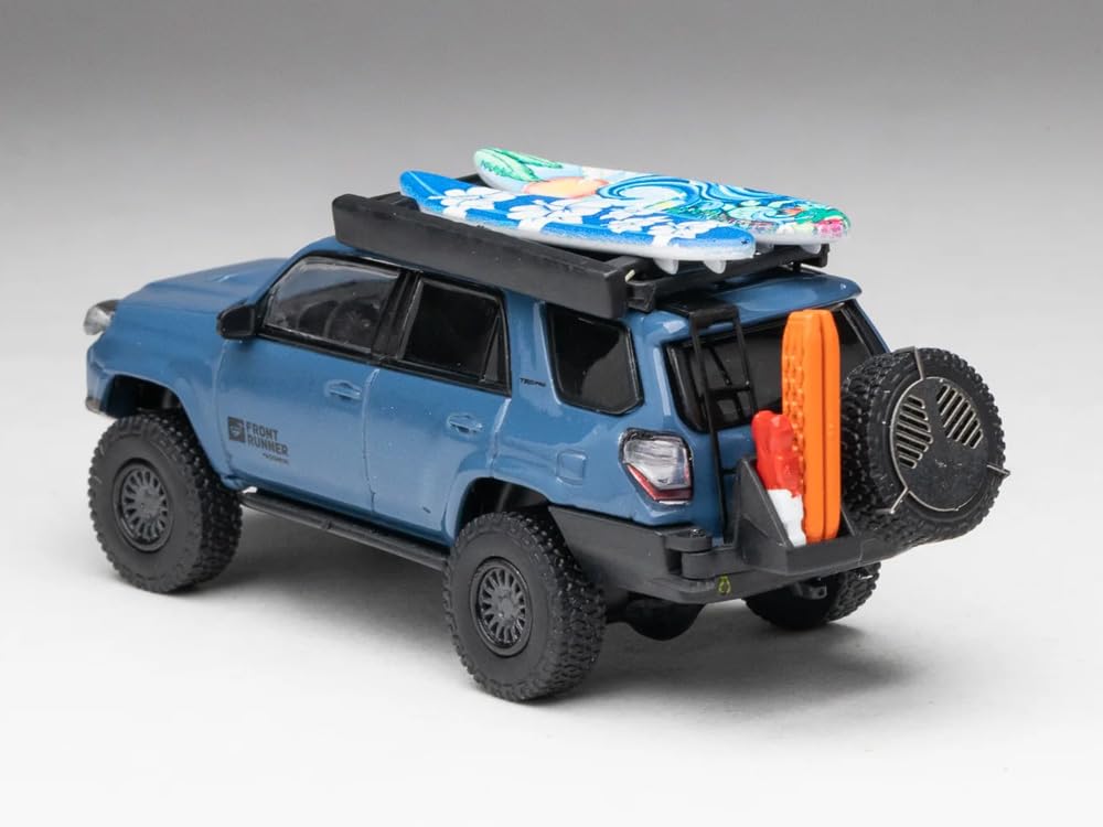 GCD Gaincorp Products Scale Model GCD Diecast Talk Limited Edition Front Runner Toyota 4Runner TRD PRO Overland Cavalry Blue Limited 1/64 1/64 -