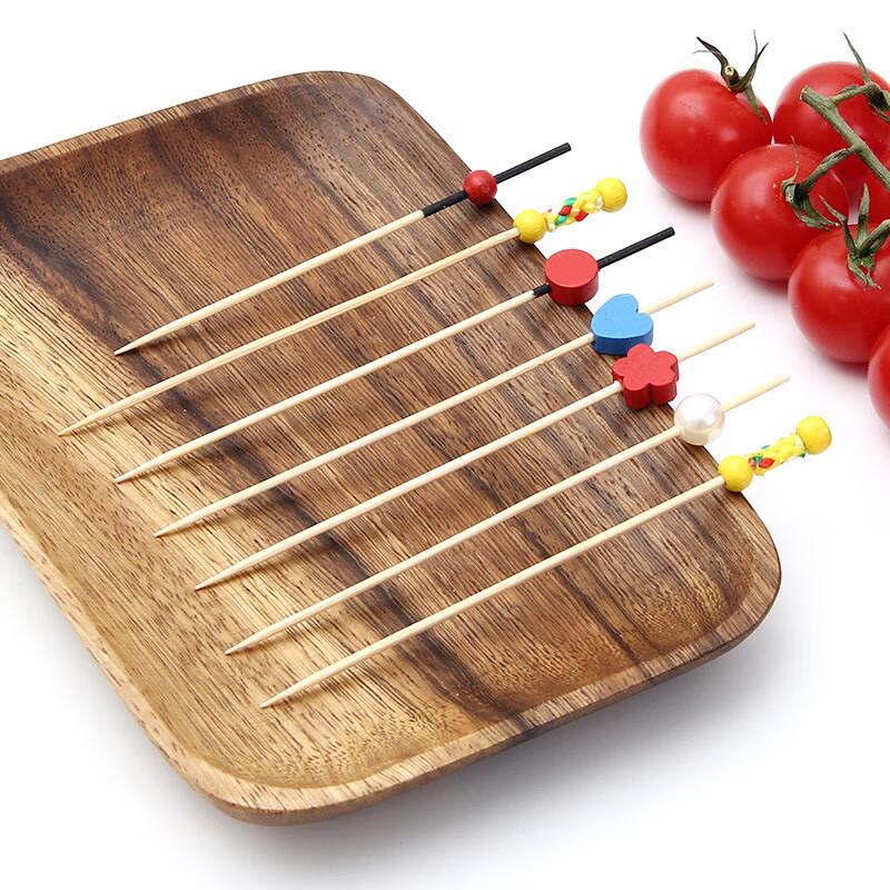 DeRuiEn Bamboo Decorative Fruit Picks (400 Count)