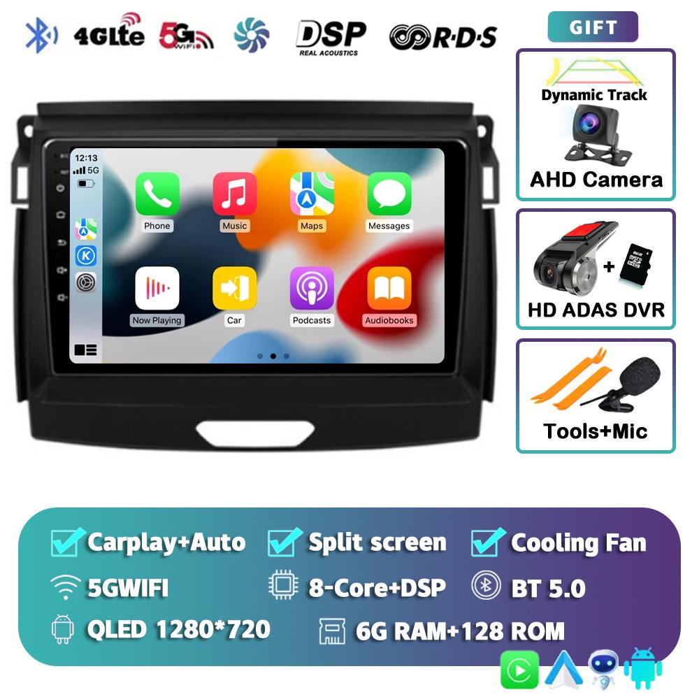 Android 14 Carplay 2 Din Car Radio For Ford Ranger 2015 2016 2017 2018 2019 2020 Autoradio GPS Multimedia 2din Head Unit Stereo