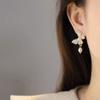 Colorful Butterfly Pearl No‑Piercing Ear Cuffs Niche Mori Style Mosquito Coil Disc Ear Clips for Women