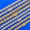 Trendy European-American Zircon Ice Candy Necklace & Hip Hop Men's Bracelet