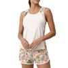 Womens Two Piece Tankini Bathing Suits Floral Tank Top and Swim Shorts Athletic Modest Tummy Control Swimsuit Set