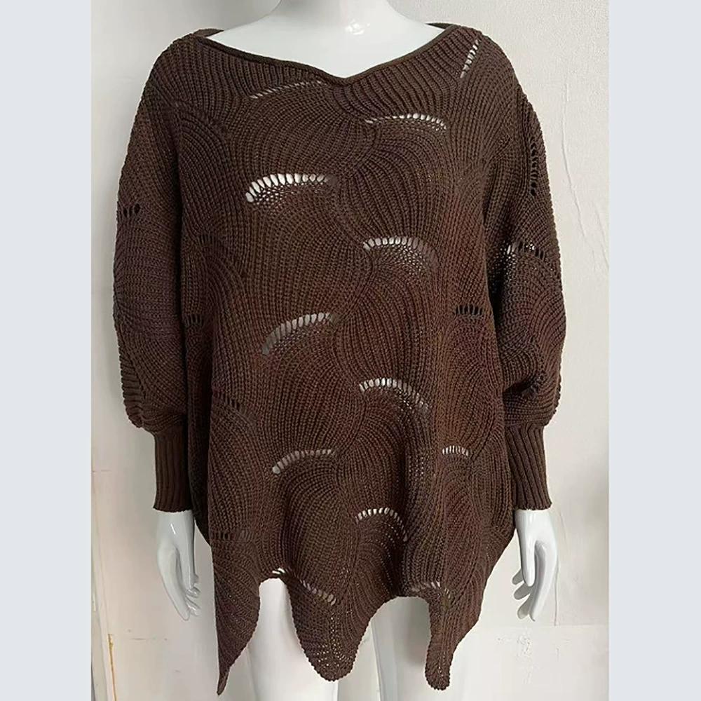 Fashion Spring and Autumn Plus Size Sweater Thin Knit Sweater Women