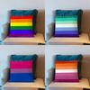 Lgbtq Flags Lesbian Pillow Case Short Plush Sofa Decorative Gift Home Doublesided Printing Cushio