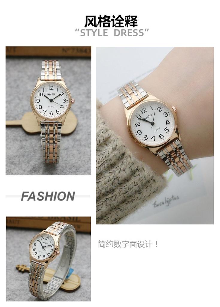 Luxury Brand Women Watch Fashion Number Stainless Steel Quartz Wristwatch Simple Elegant Ladies Clock Reloj Mujer Dropshipping