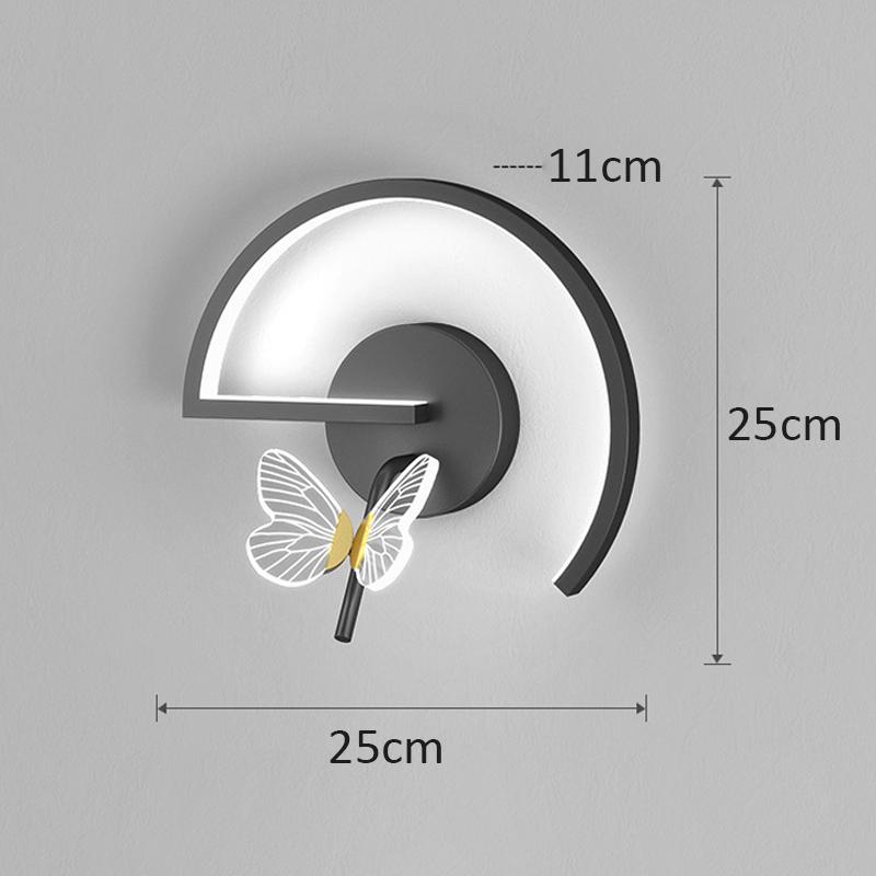 LED Modern Sofa Butterfly Wall Lamp Decor Bedside Tables Lamps For Home Hall Kitchen Living Room Nordic Indoor Lighting Light