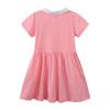 2025 Summer Cartoon Embroidered Lapel Cotton Dresses for Girls - European & American Style
