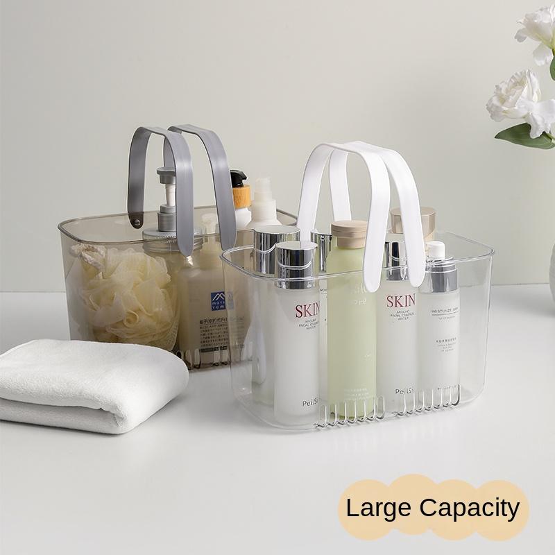 Transparenter Tragbarer Badekorb Aufbewahrungskorb Badezimmer Toilette Duschkorb
