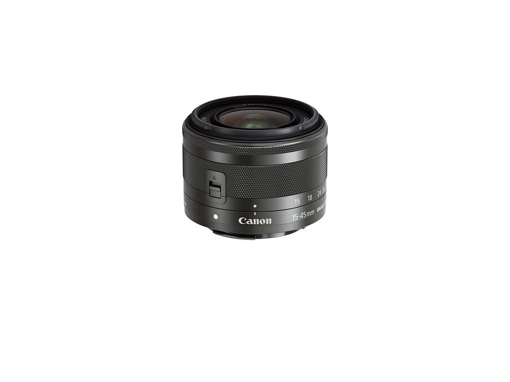 Canon STM Standard Zoom Lens for Mirrorless Cameras EF-M15-45mm F3.5-6.3IS (Graphite)