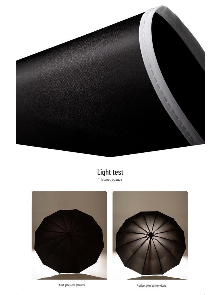 LED-Licht Sicherheitsreflektierender Winddichter Regenschirm für Männer & Frauen - Verstärkt, Groß & Verdickt für Geschäfts- & Sturmbedingungen