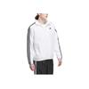 Adidas Vintage Sports Stand Collar Jacket Striped Letter Print Zipper Long Sleeve Jacket Men Jacket White IK7334