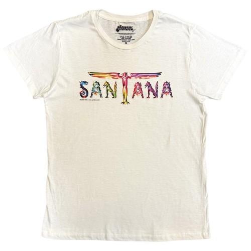 Santana Unisex Erwachsenen T-Shirt mit Engelsflügel-Logo