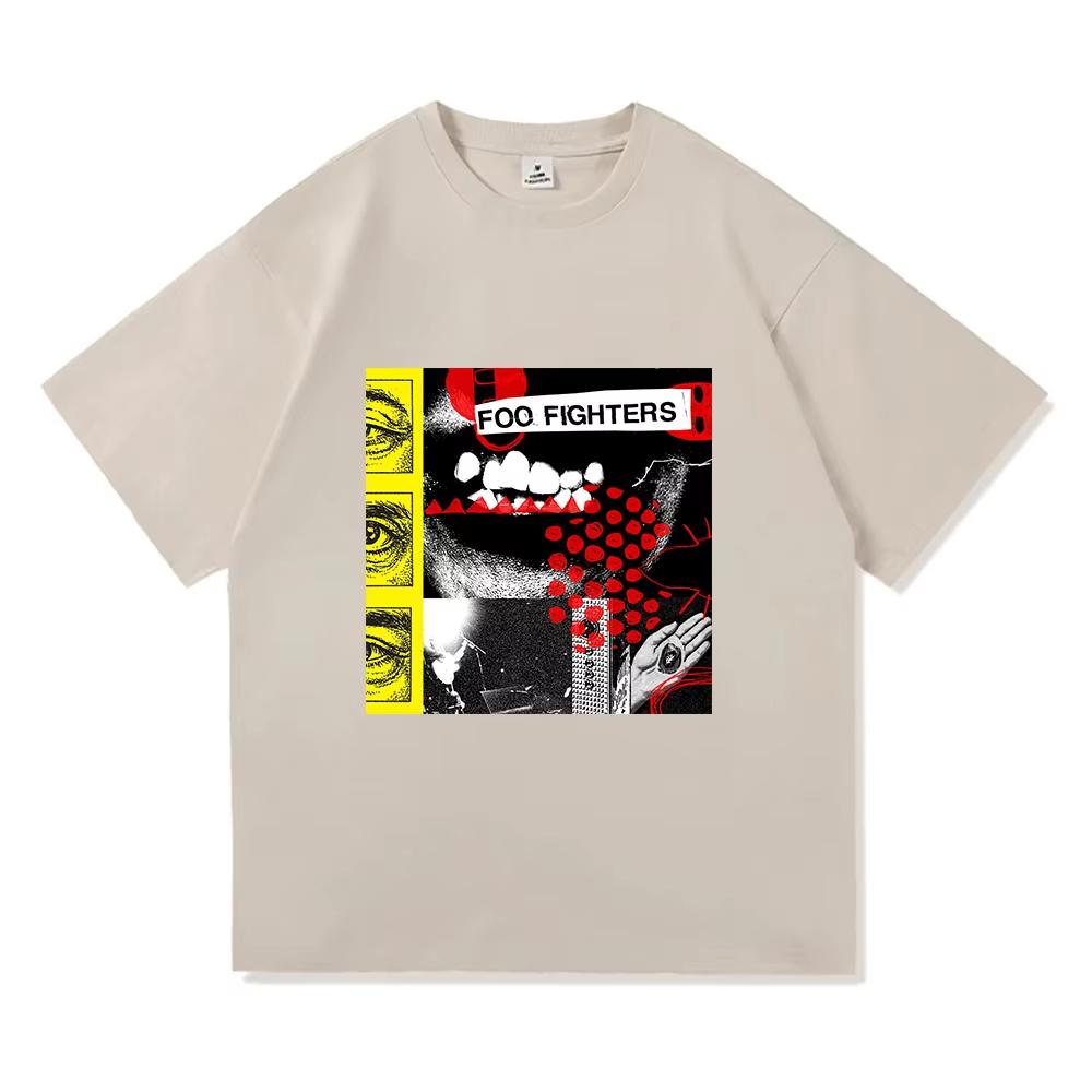 

Foooo Fighters Your Favorite Toy T-shirt O-neck Summer Short Sleeve Mens Tees Design Rock Band Graphic Print Tshirts Fashion Top S разноцветный