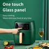 Heißluftfritteuse 5L Große Kapazität Smart Automatisch Haushalt Multifunktion LED Touchscreen Fritteuse Ohne Öl Schwarz EU-Stecker