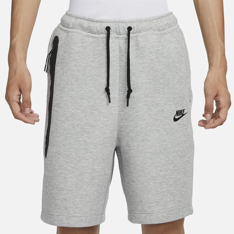 Nike Sportswear Tech Fleece Color Block Logo Drawstring Casual Shorts Men Shorts Gray FB8172-063