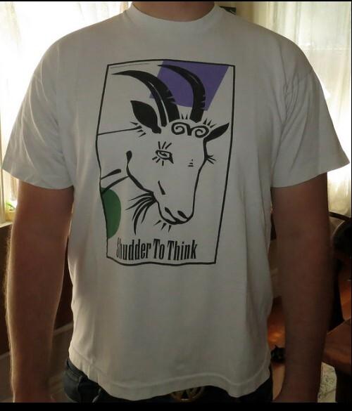 Shudder To Think Tshirt Get Yer Goat unisex rock band shirt Unisex T-Shirt S