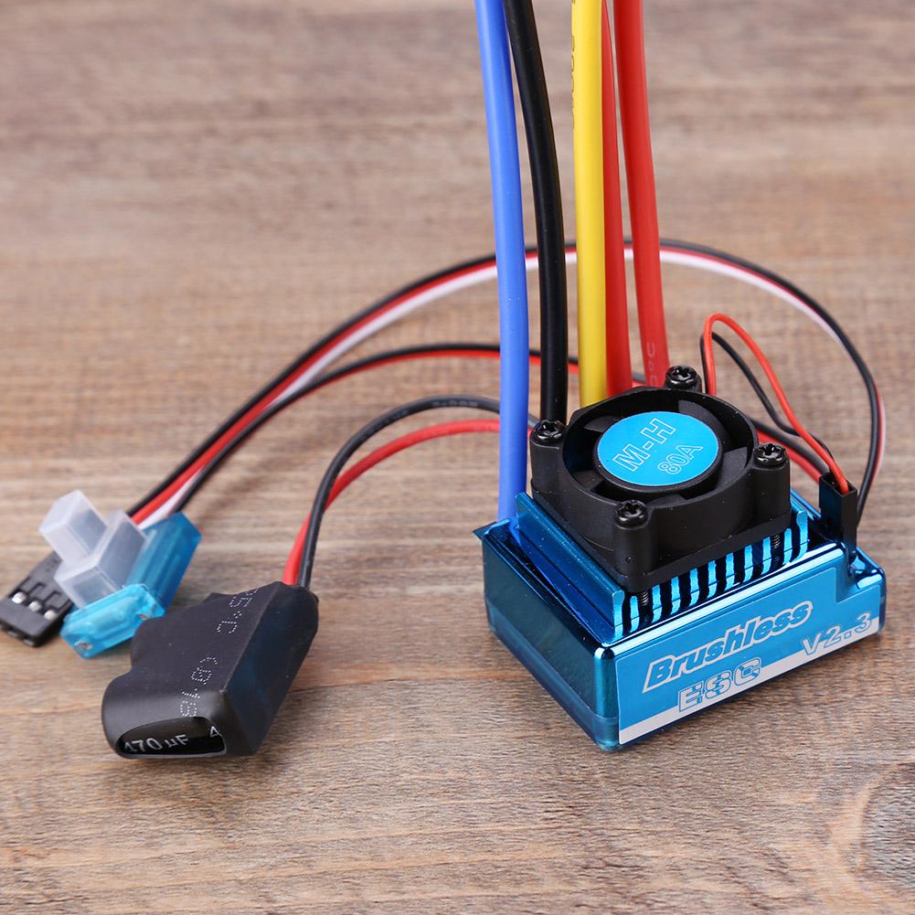 45/60/80/120A Brushless Motor Electric Speed Controller Lightweight RC ESC Strong Current Impedance  for RC Accessory